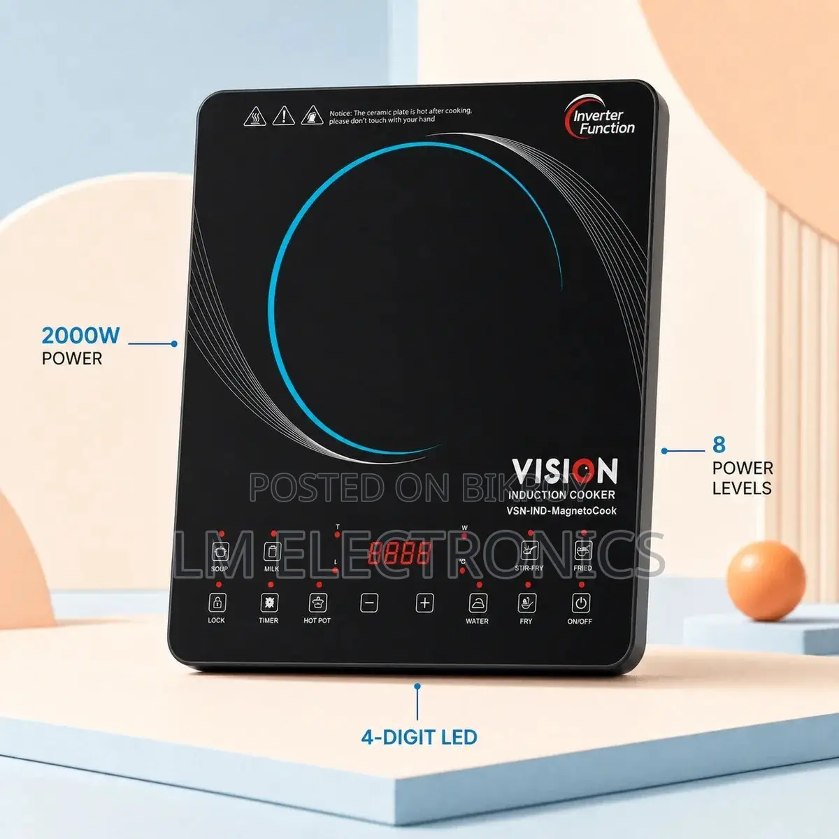 Vision Induction Cooker VSN-MagnetoCook 2000W
