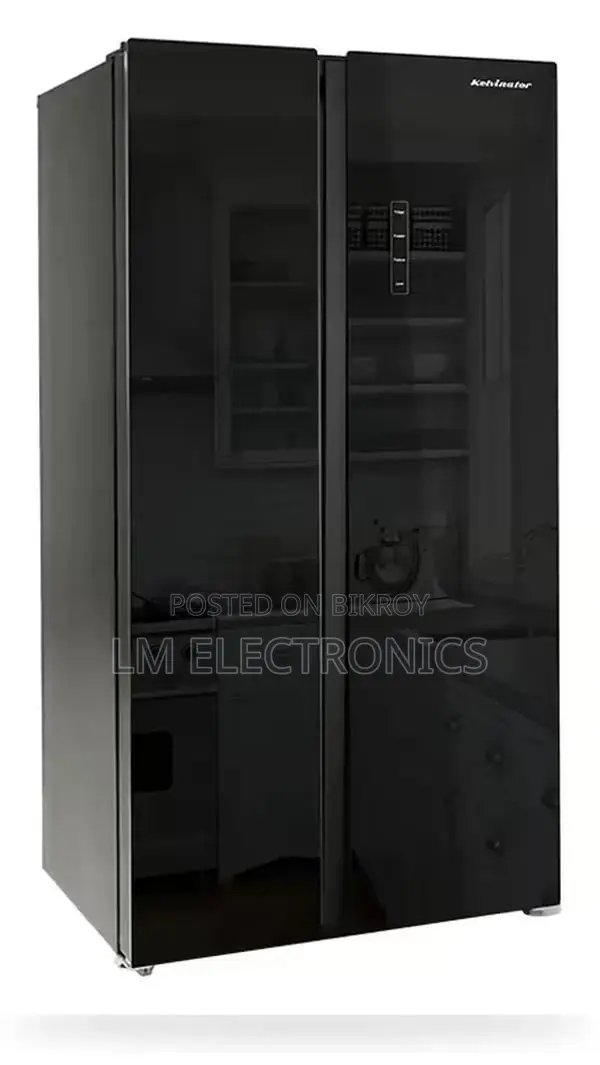 Kelvinator 537 Liter Inverter Side by Side Glass Door No Frost Refrige