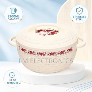 Kiam Flora Stainless Steel Food Hot Pot – 2200 ML