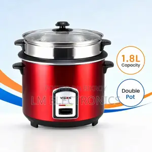 Vision Rice Cooker 1.8 L REL-40-06 SS Red (Double Pot)