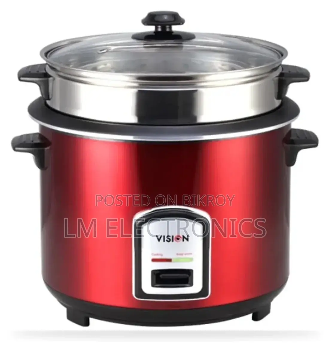 Vision Rice Cooker 1.8 L REL-40-06 SS Red (Double Pot)