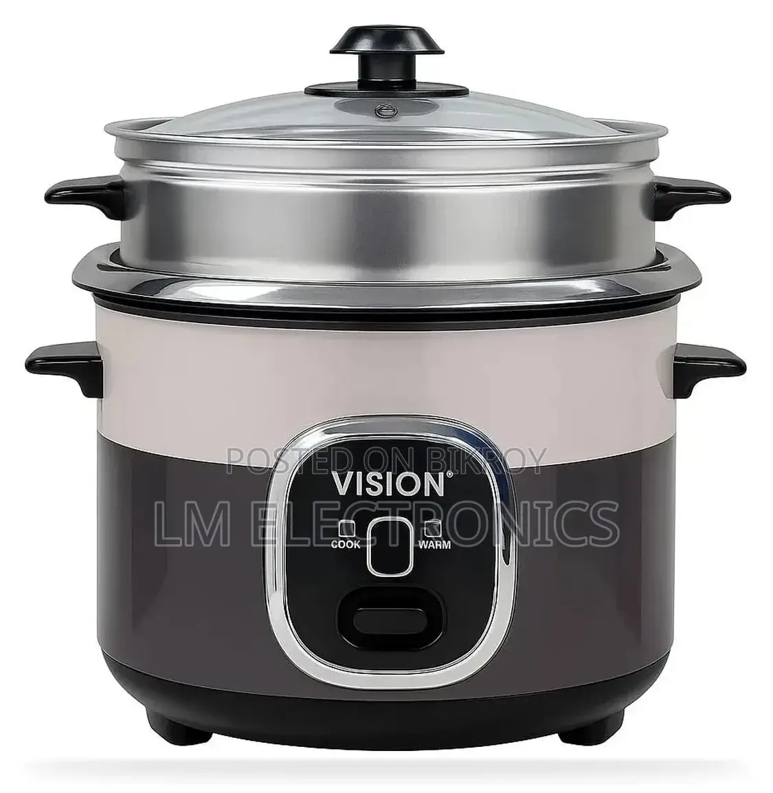Vision Rice Cooker 1.8L REL-Delight (Double Pot) with Steamer 700W