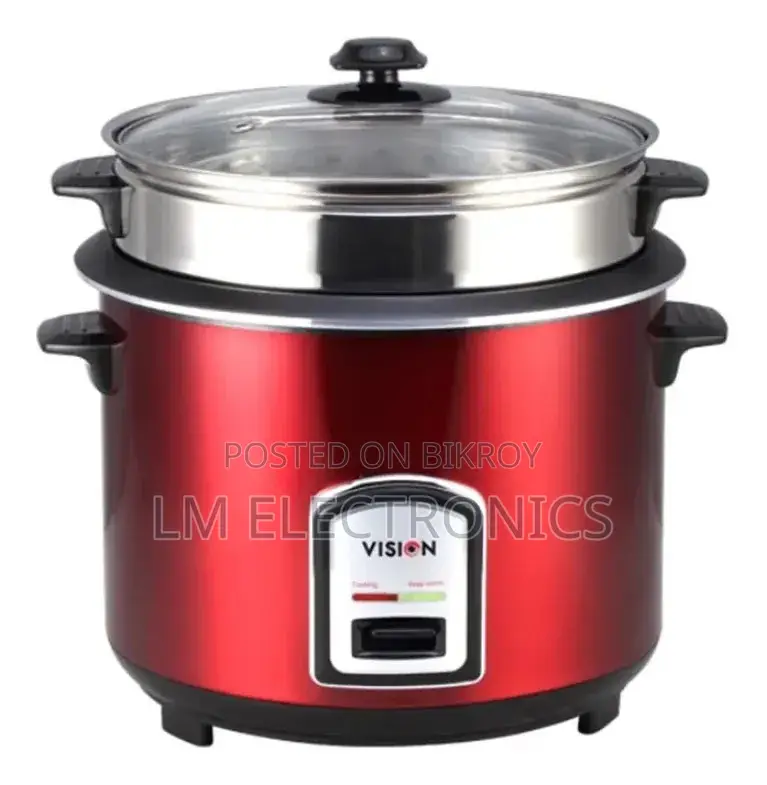 Vision Rice Cooker 3.0 Ltr 100 SS Red Double Pot
