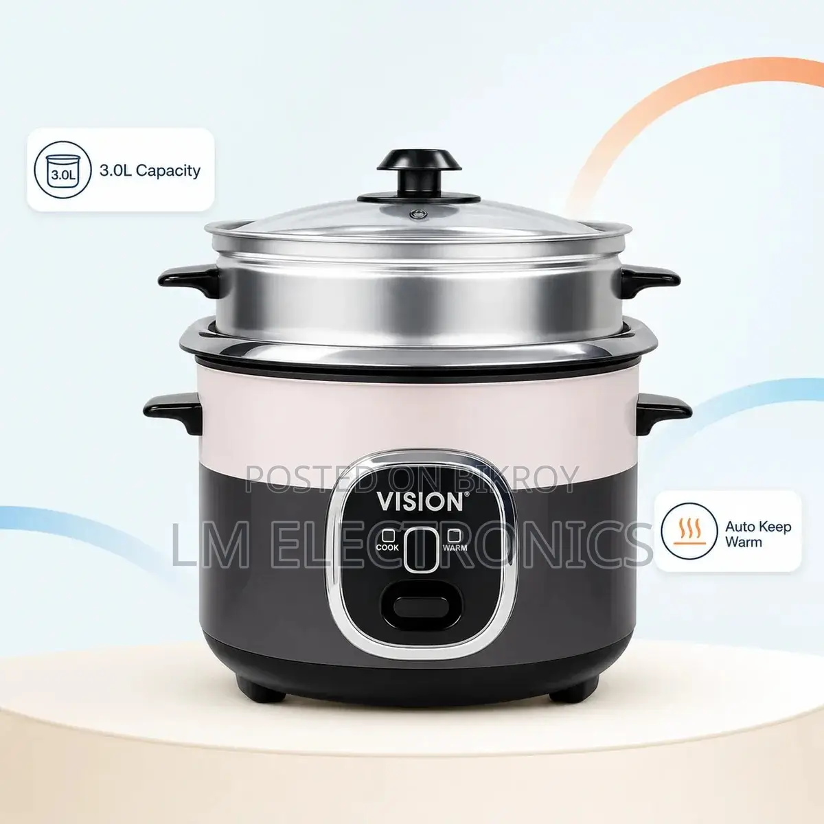 Vision Rice Cooker 3.0 L Delight (Double Pot)