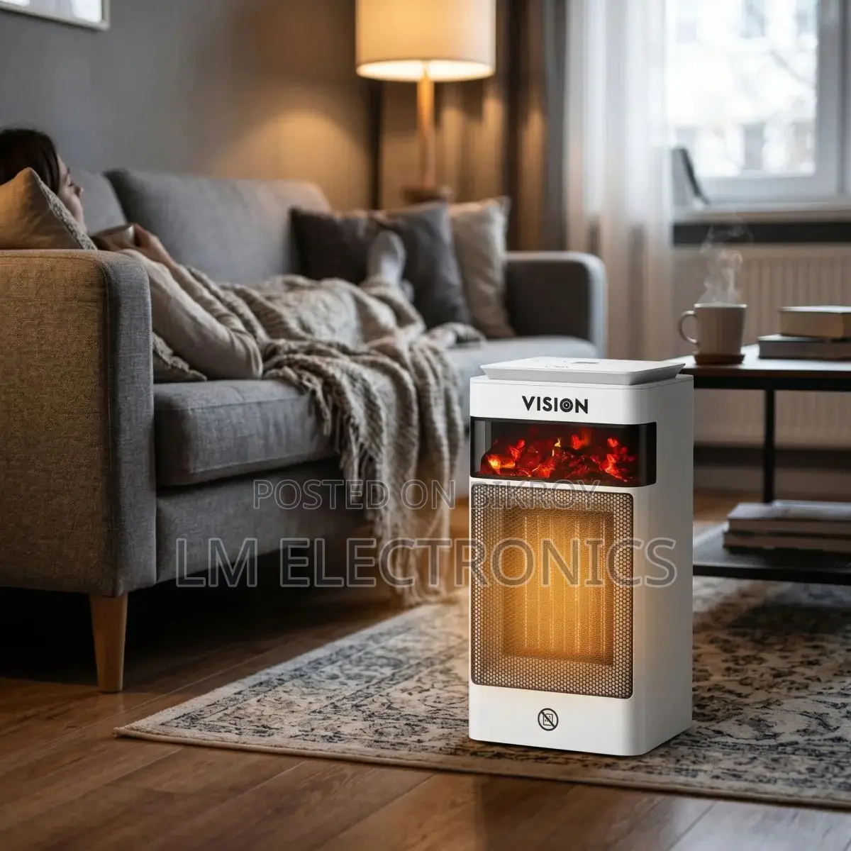 Vision Room Heater - Fire