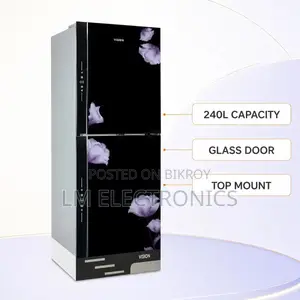 Vision VSN GD Refrigerator RE-240L Mirror Purple FL-TM