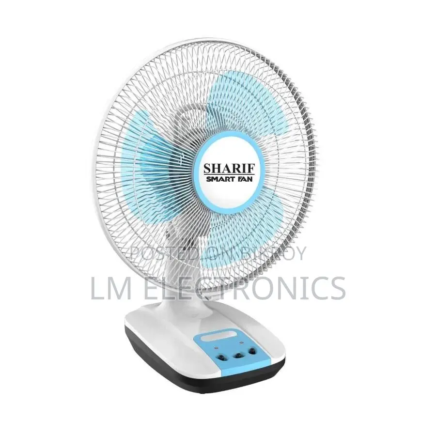 Sharif Rechargeable Table Fan 16 Inch SH-RF1313