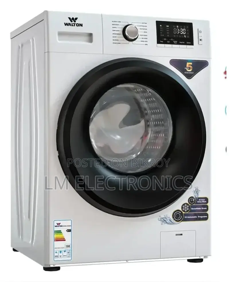 Walton 8Kg Front Loading Washing Machine