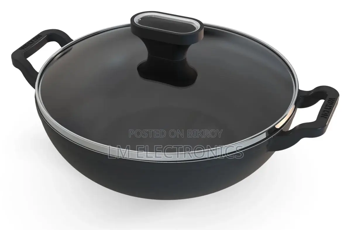 Walton Cast Iron Karai 24 cm With Glass Lid