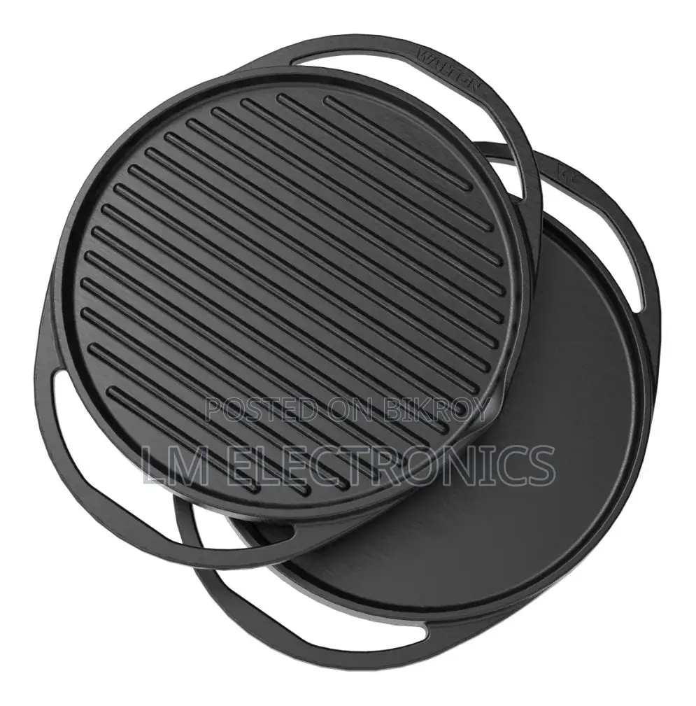 Walton Cast Iron Tawa N Grill 2 In 1 28 cm