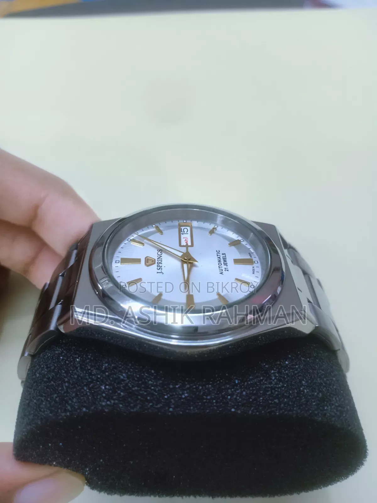 J.SPRINGS Autocratic Transparent Back Vintage Watch