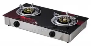Walton Double Burner Glass Gas Stove Camellia