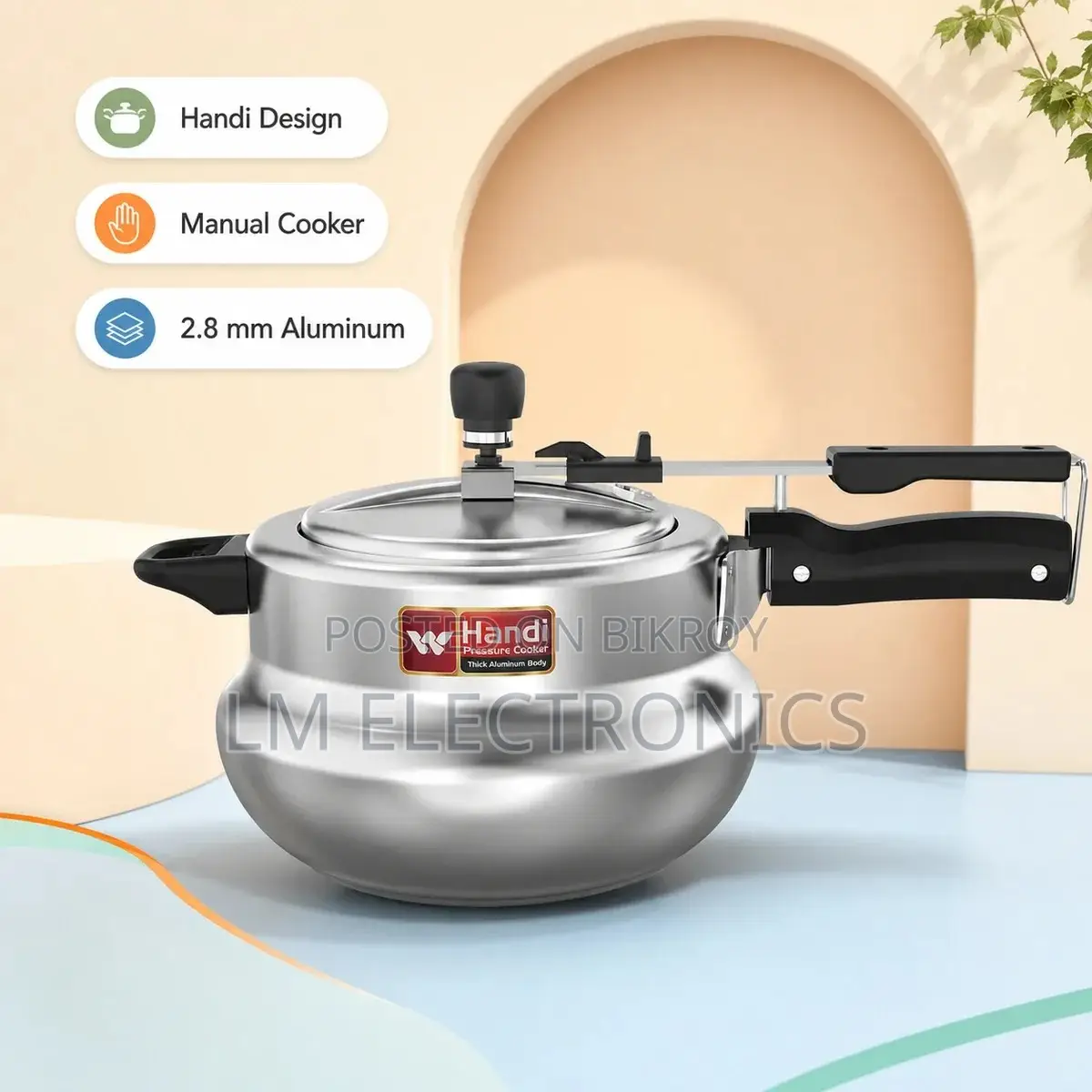 Walton Manual Handi Pressure Cooker 6L