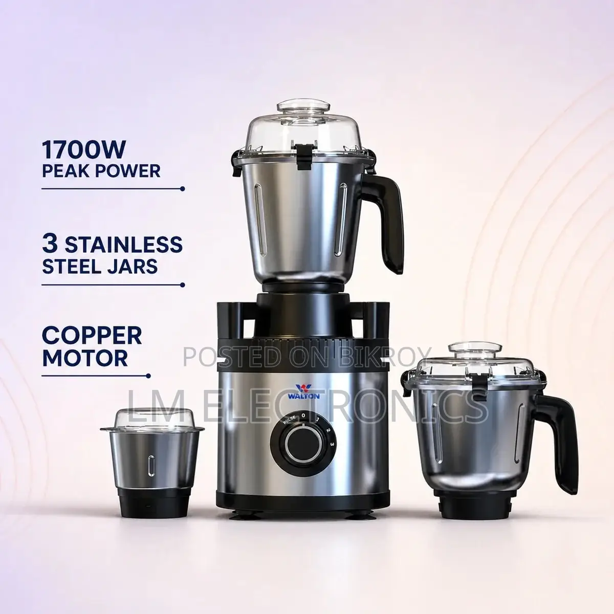 Walton Megatron Series Mixer Grinder 1700 Watt WBL-15G417