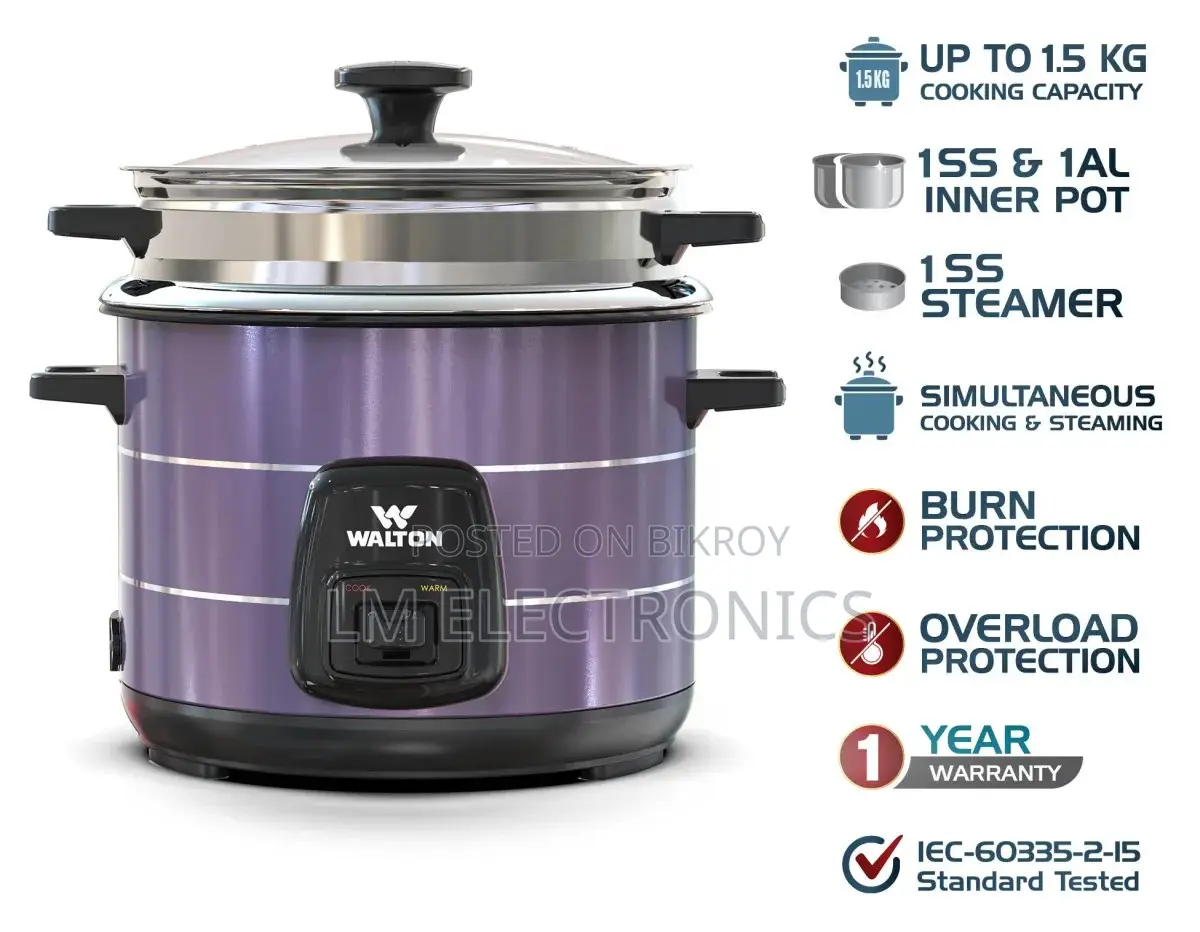 Walton Rice Cooker 2.2L – Gloria Deluxe