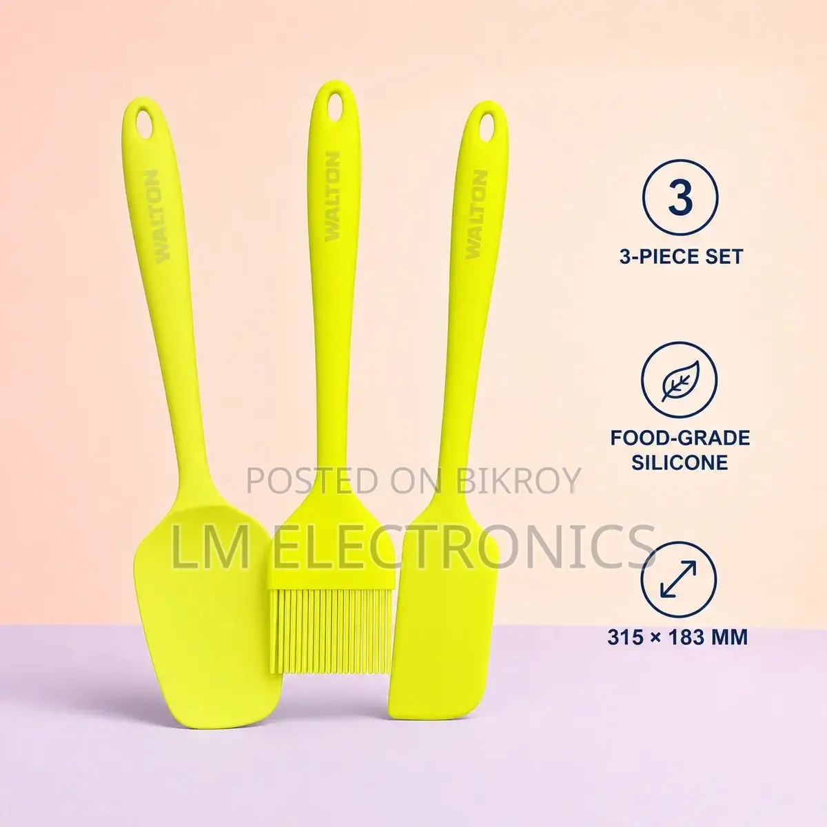 Walton Silicone Baking Set 3pcs