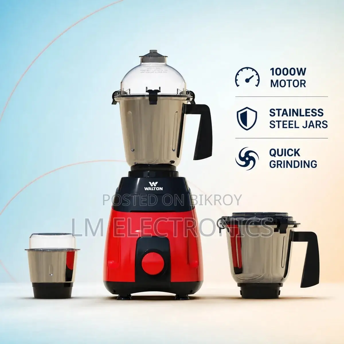 Walton Sonic Series Mixer Grinder 1000 Watt