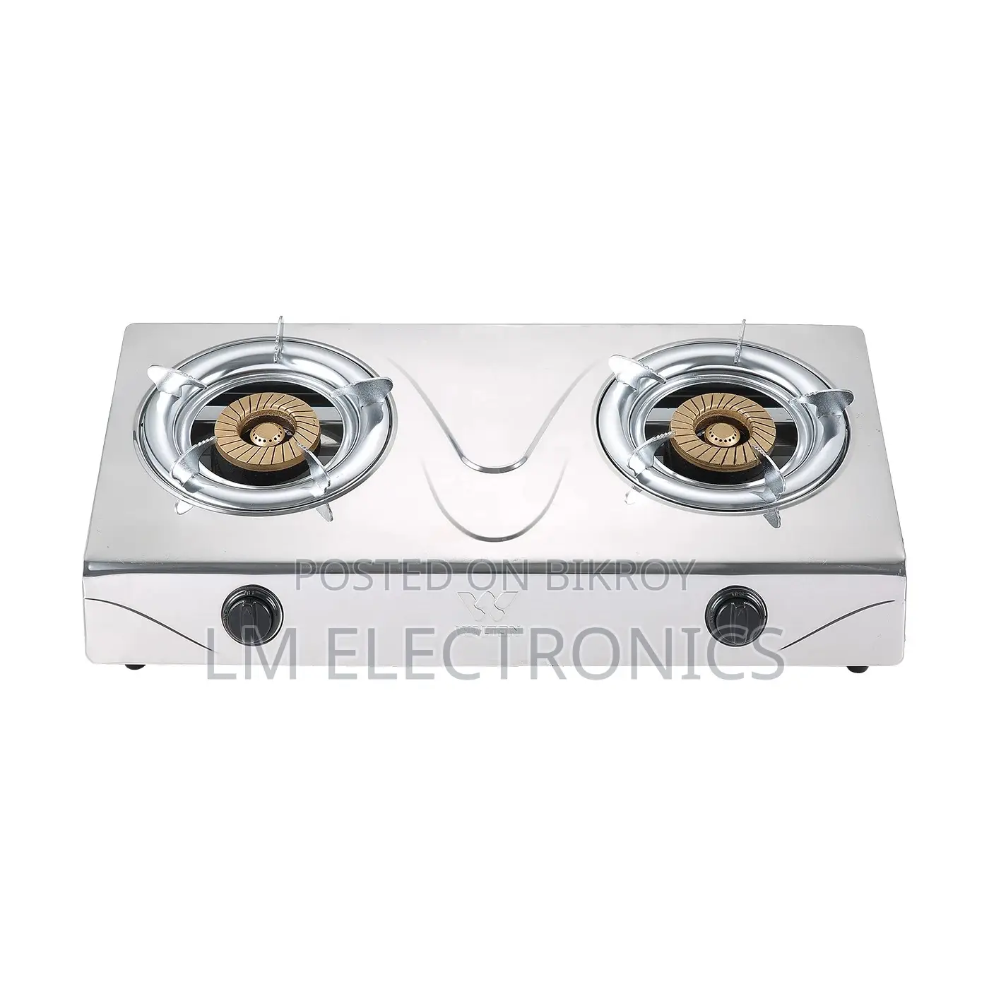 Walton Stainless Steel Double Burner Gas Stove - WGS-DS2