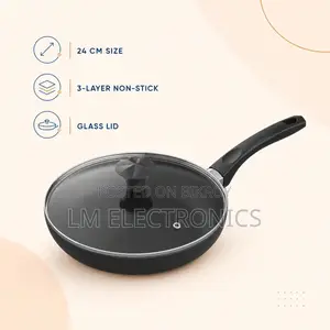 Walton Straight Fry Pan with Glass Lid Classic (24 cm)