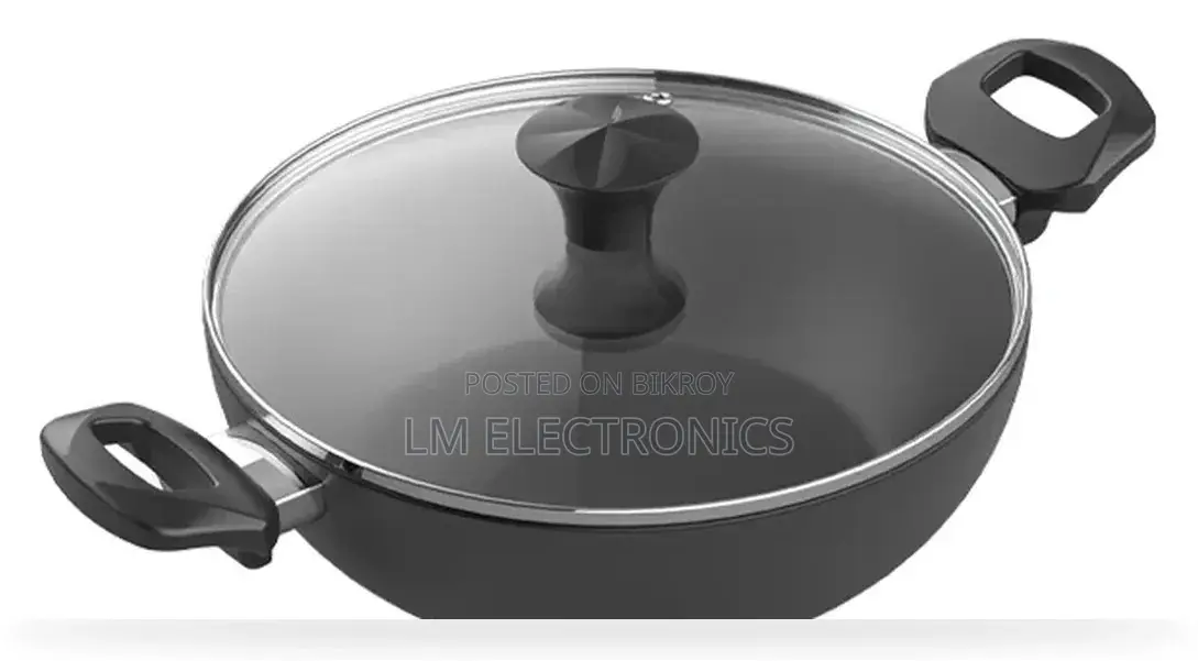Walton Wok Pan with Glass Lid Classic (28 cm)