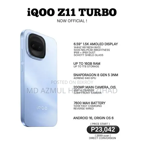 iQOO 256 GB Blue