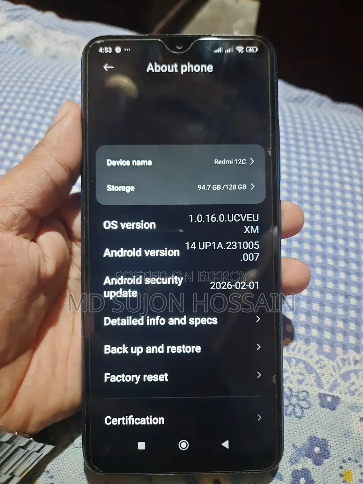 Xiaomi Redmi 12C 128 GB Red