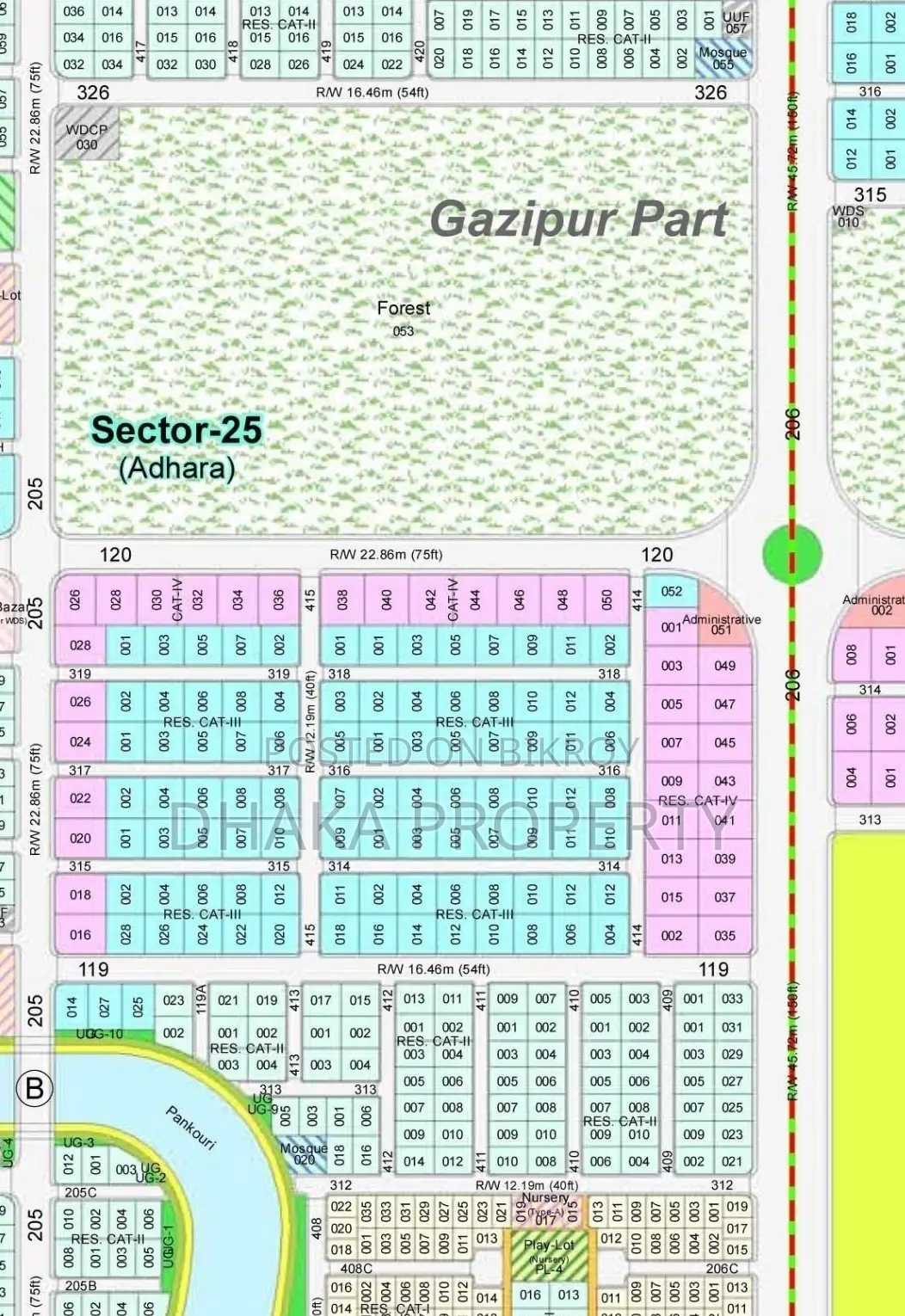 Nearby 300ft 7.5 Katha South at Sector-25.