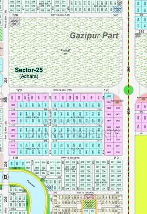 Nearby 300ft 7.5 Katha South at Sector-25.