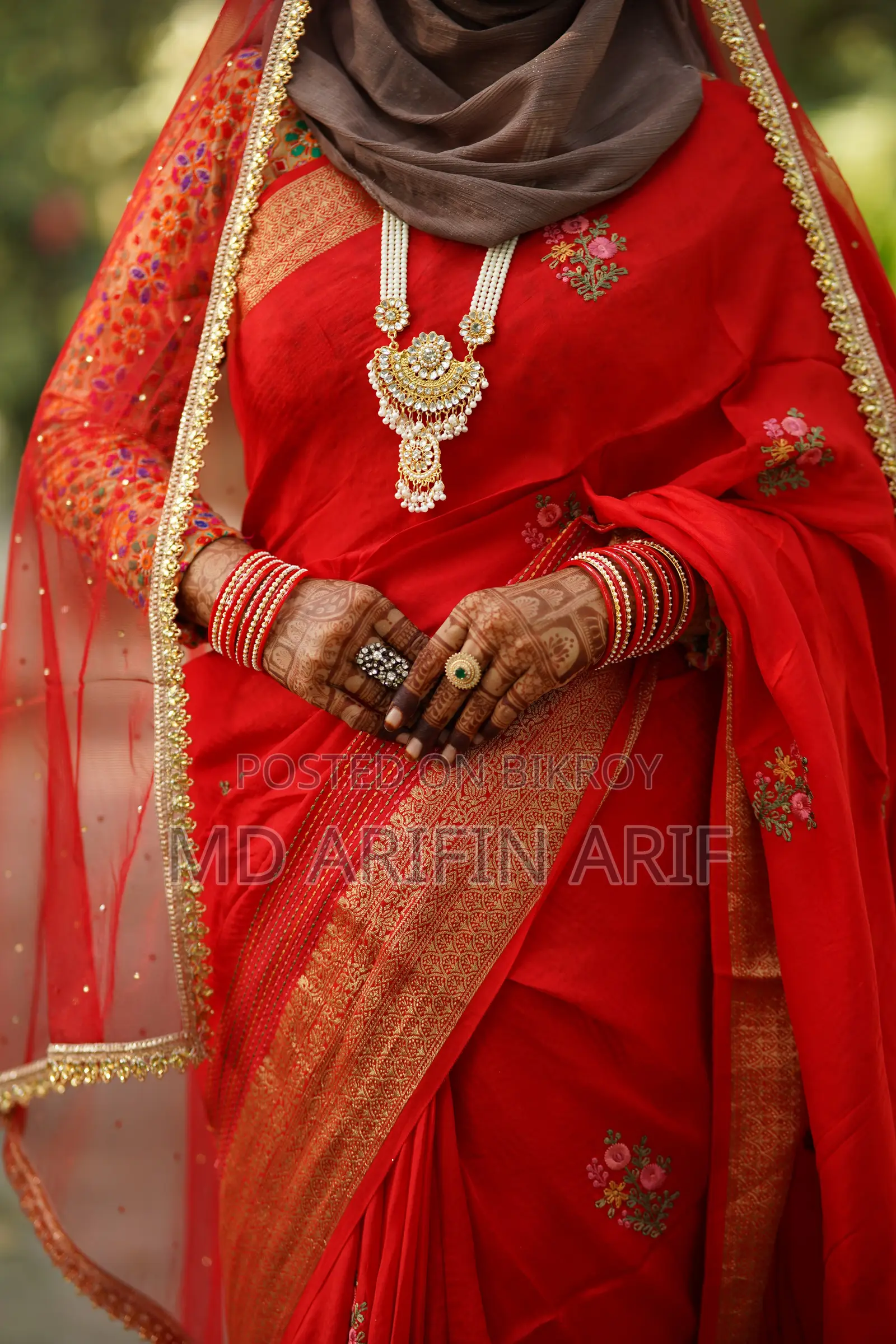 French Knot Indian Saree