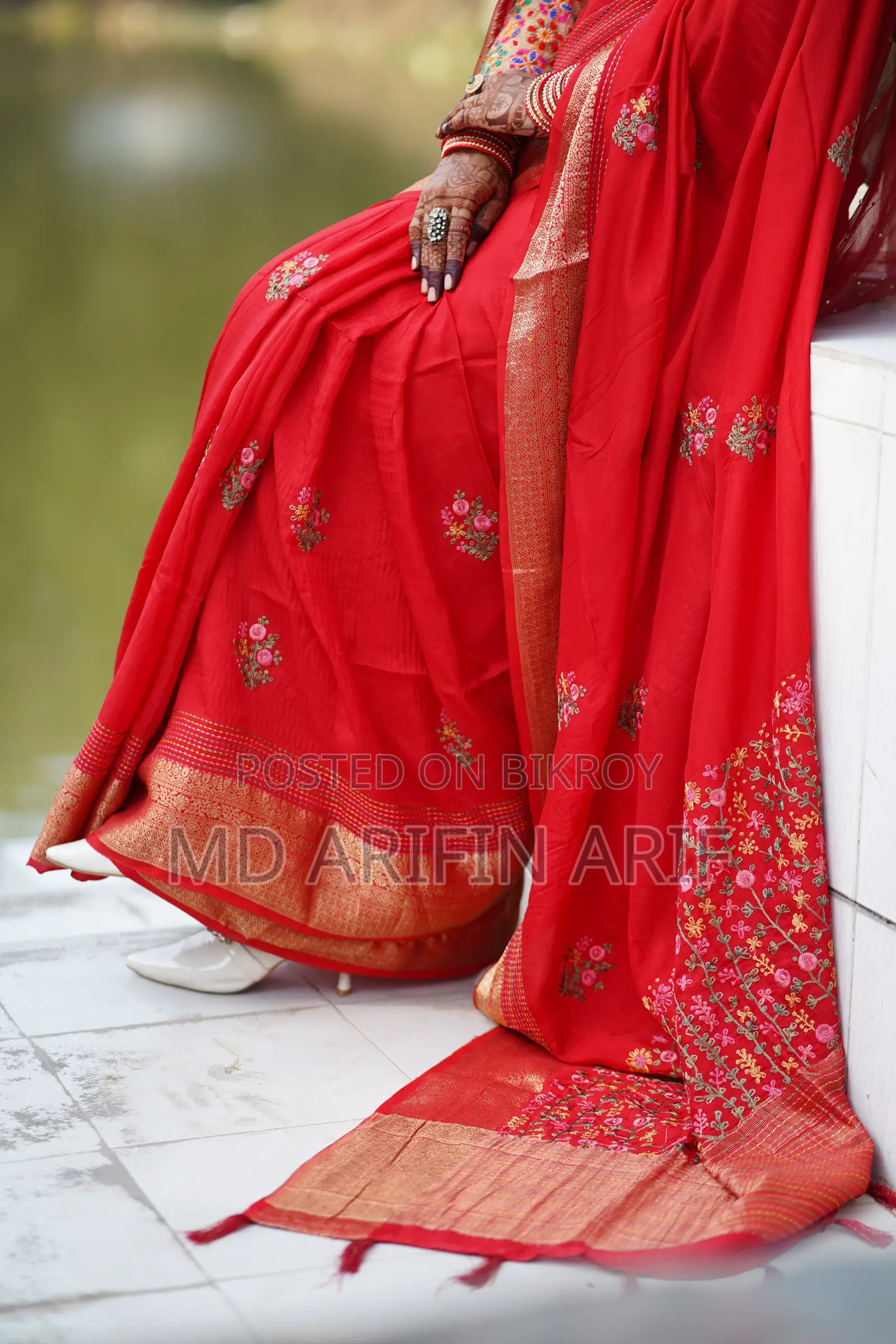 French Knot Indian Saree