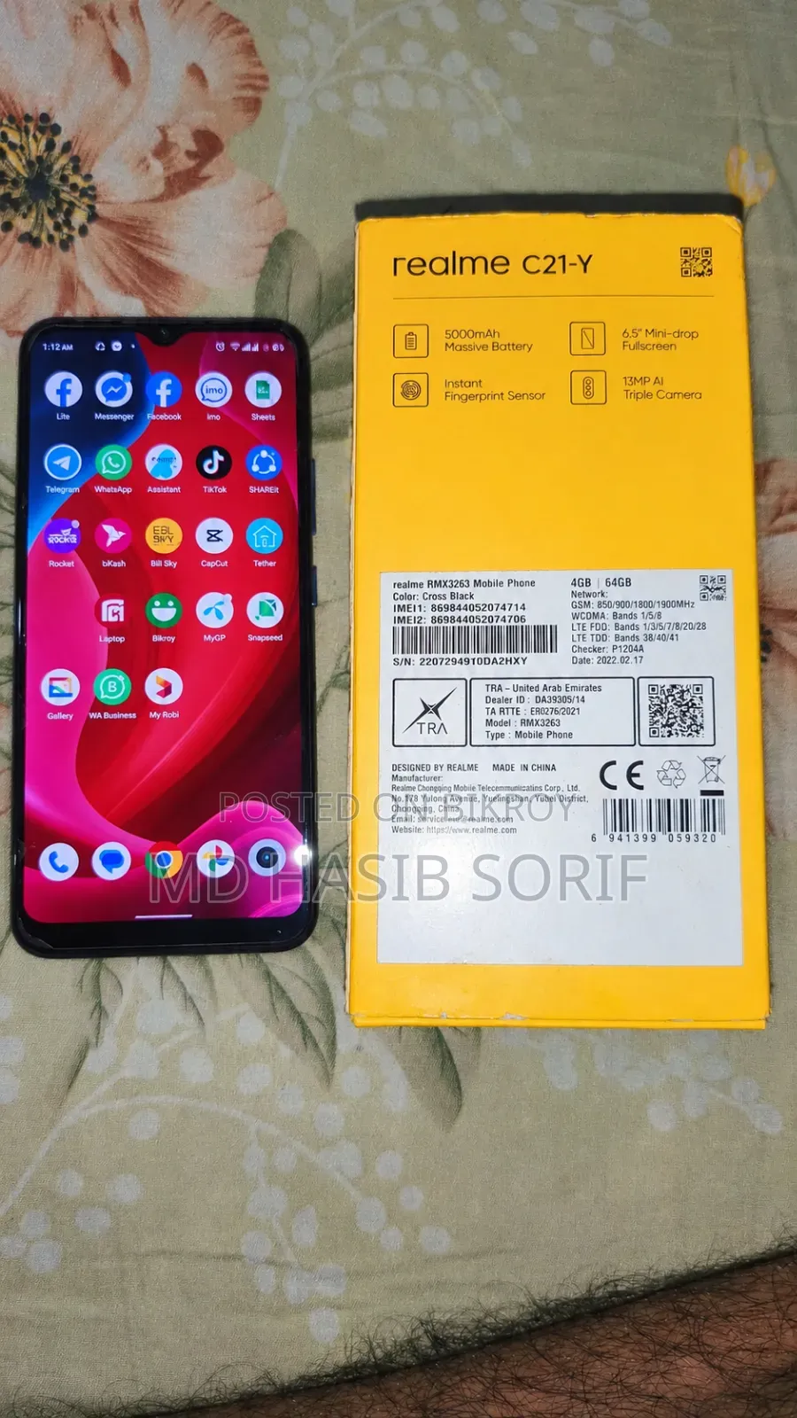 Realme C21Y 64 GB Black