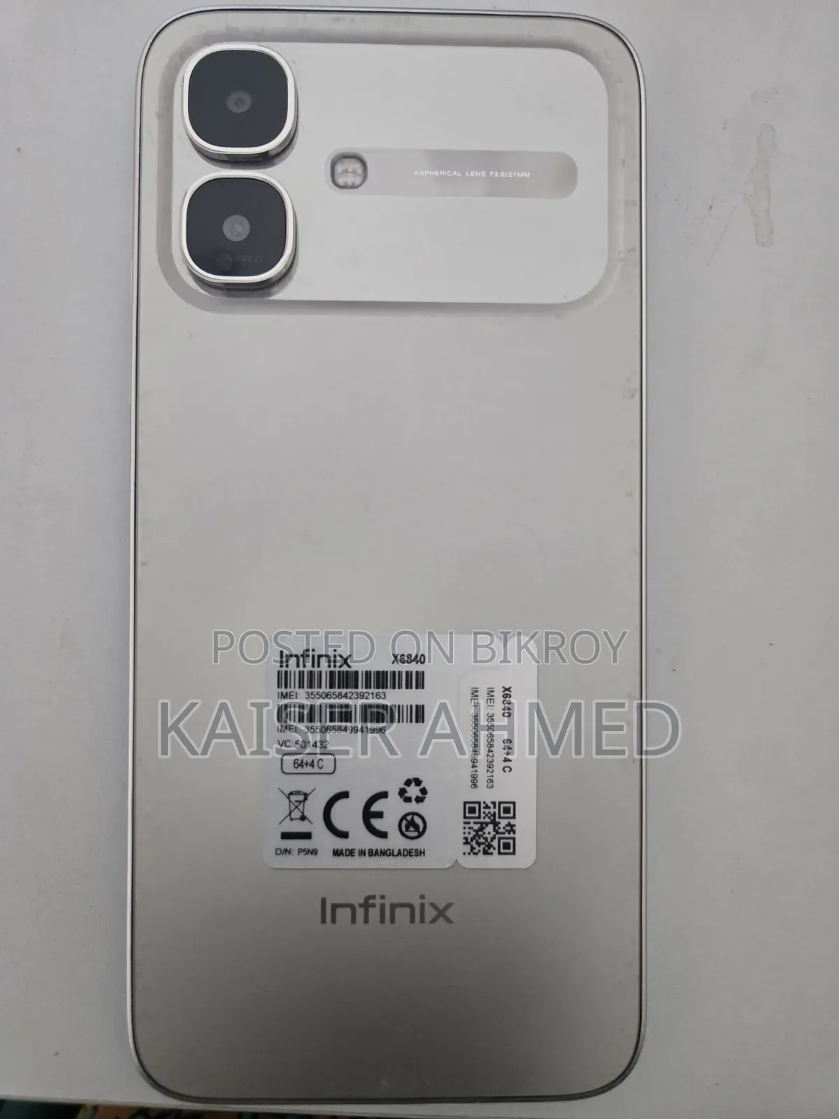 Infinix Smart 20 64 GB Silver