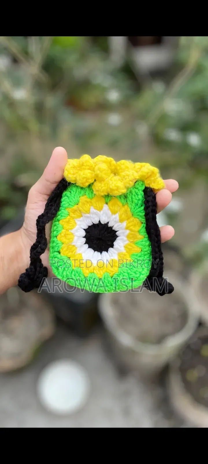 হ্যান্ডমেড ক্রুশেট মিনি ব্যাগ