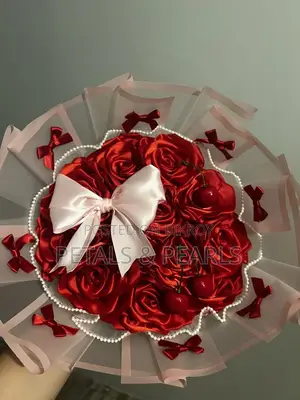 Handmade Satin Ribbon Flower Bouquet | Custom Gift