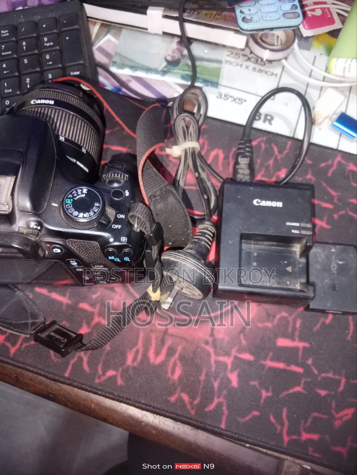 Canon 1200D Body + Lens EFS Kit 18-55 Full Setup ↑