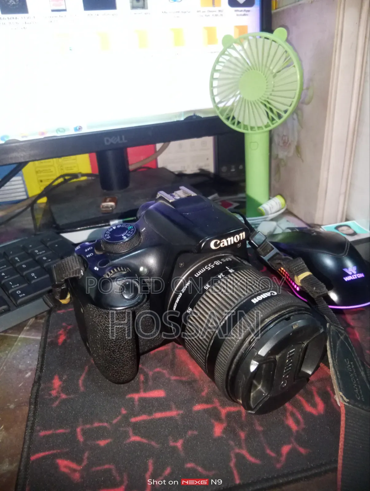 Canon 1200D Body + Lens EFS Kit 18-55 Full Setup ↑