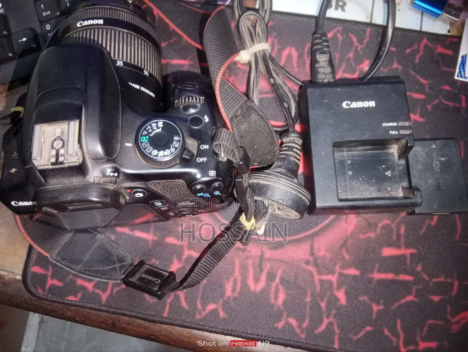 Canon 1200D Body + Lens EFS Kit 18-55 Full Setup ↑