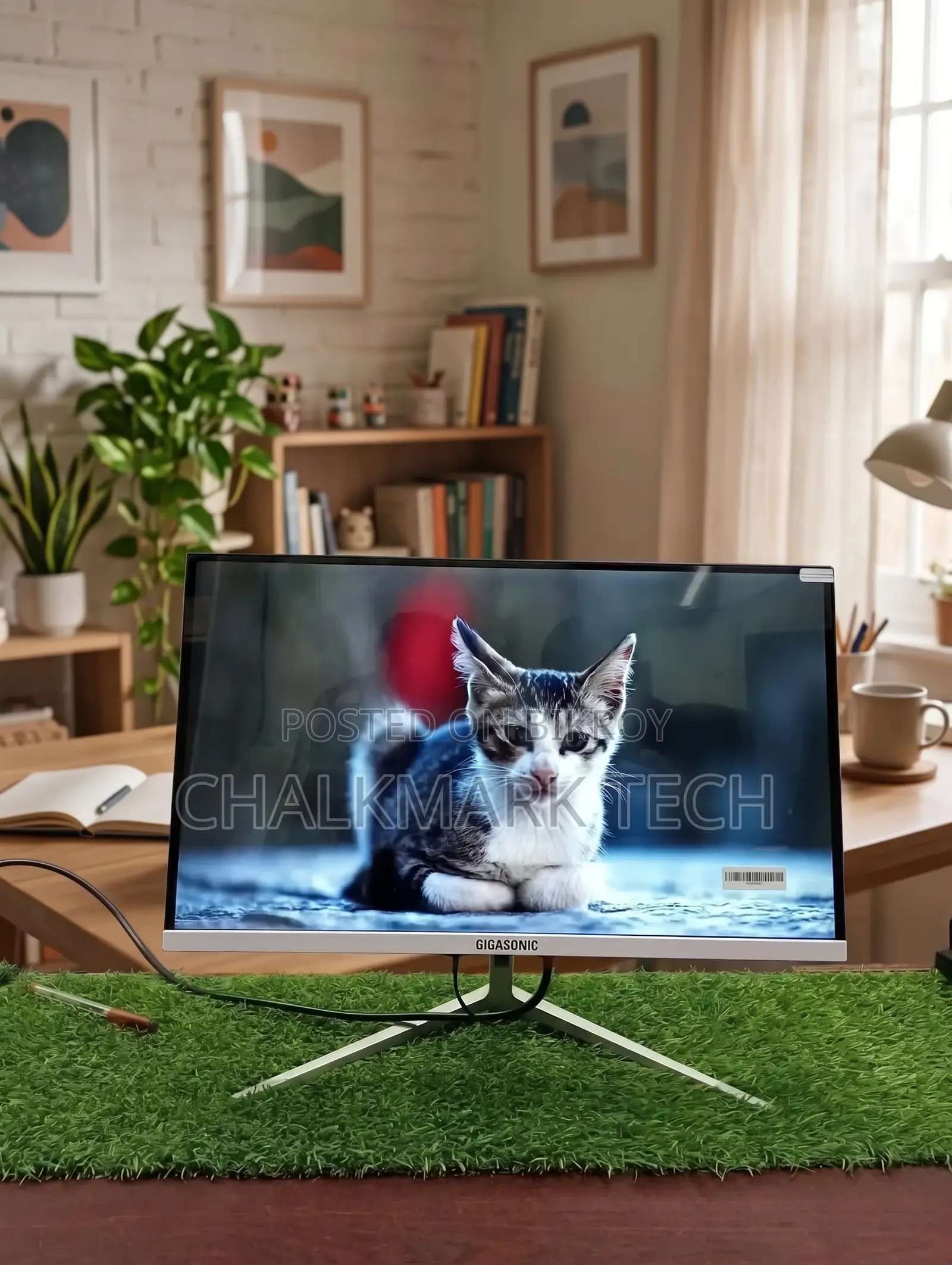 Gigasonic 21.5" FHD IPS 100Hz Frameless Monitor (ইনট্যাক্ট / বক্সড)
