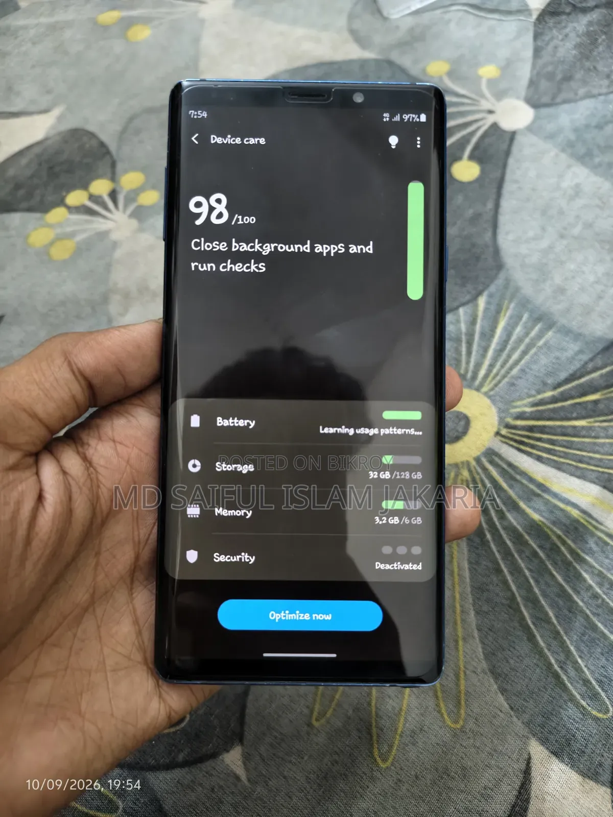 Samsung Galaxy Note 9 128 GB Blue