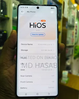 টেকনো পোভা কার্ভ ২৫৬ জিবি ব্ল্যাক