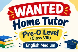 Home Tutor Required – Pre-O Level Science (Class 8)
