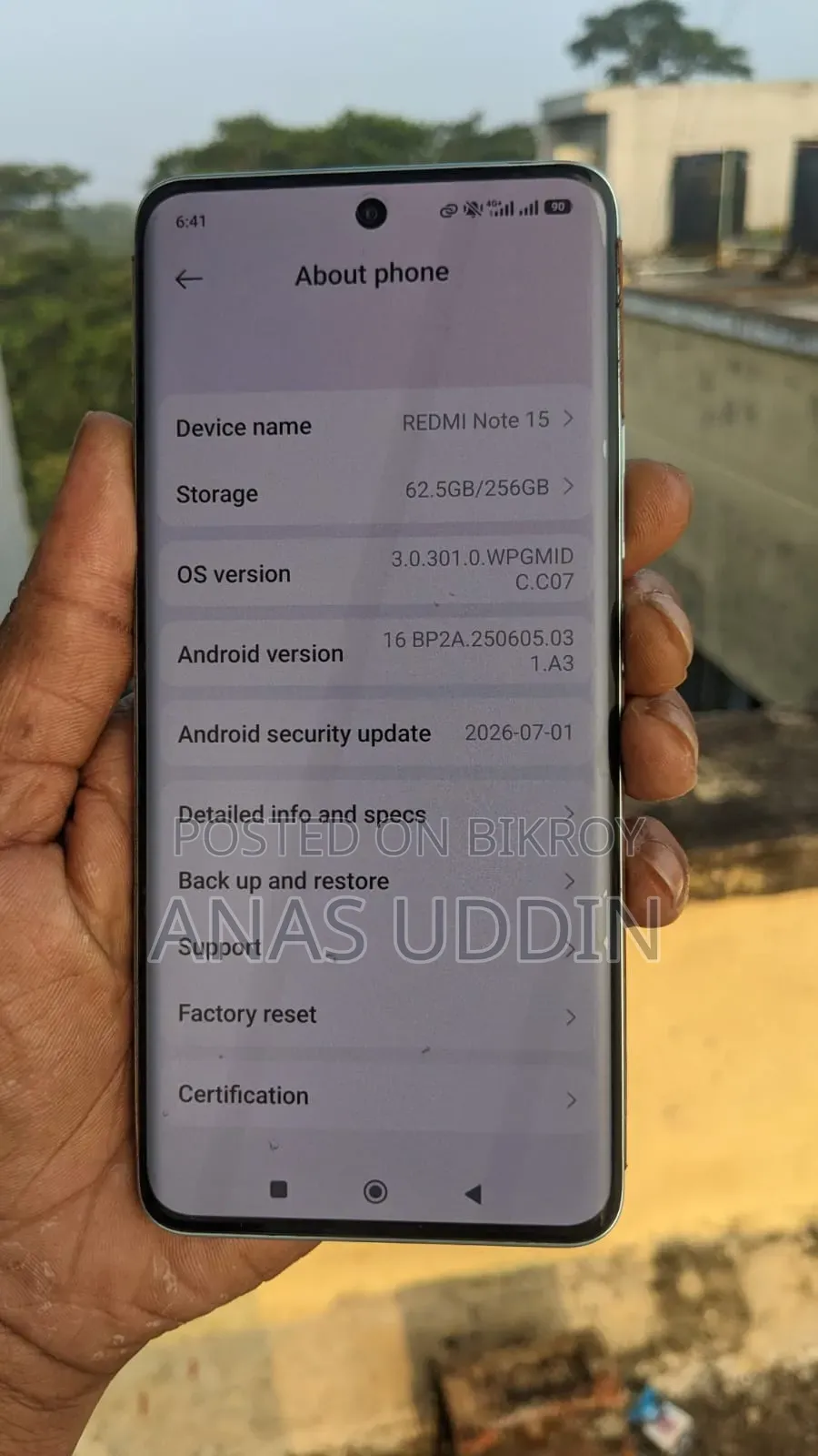 Xiaomi Redmi Note 15 256 GB Green