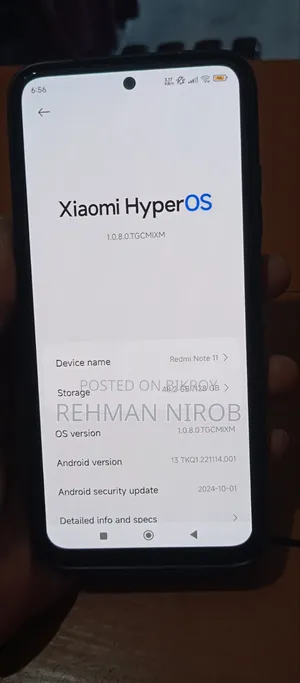 শাওমি রেডমি নোট ১১ ১২৮ জিবি গ্রাফাইট