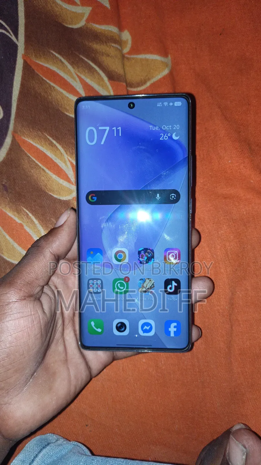 ইনফিনিক্স হট ৫০ প্রো+ ৪জি ২৫৬ জিবি ব্লু