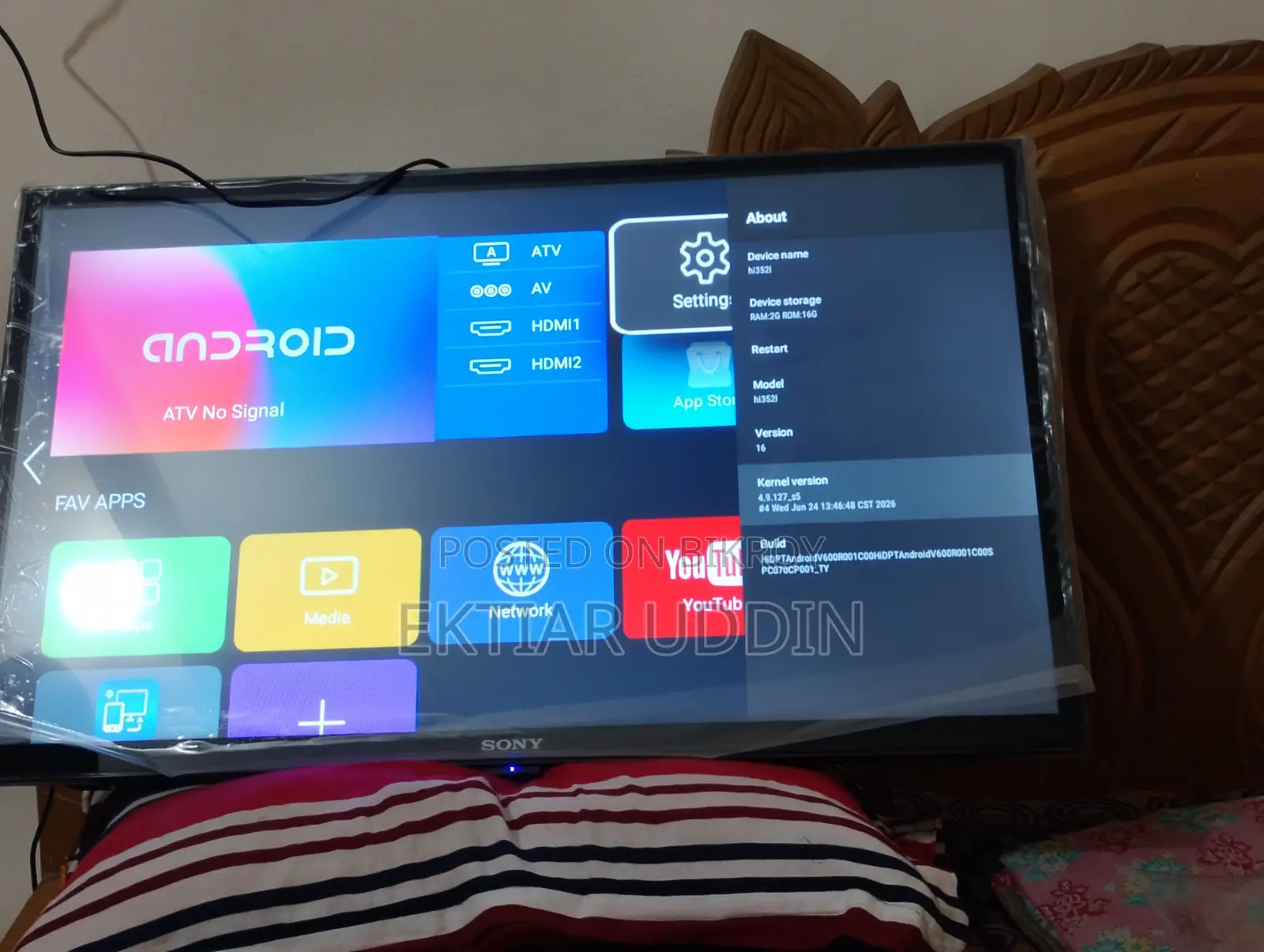 Sony TV 2GB+16GB New