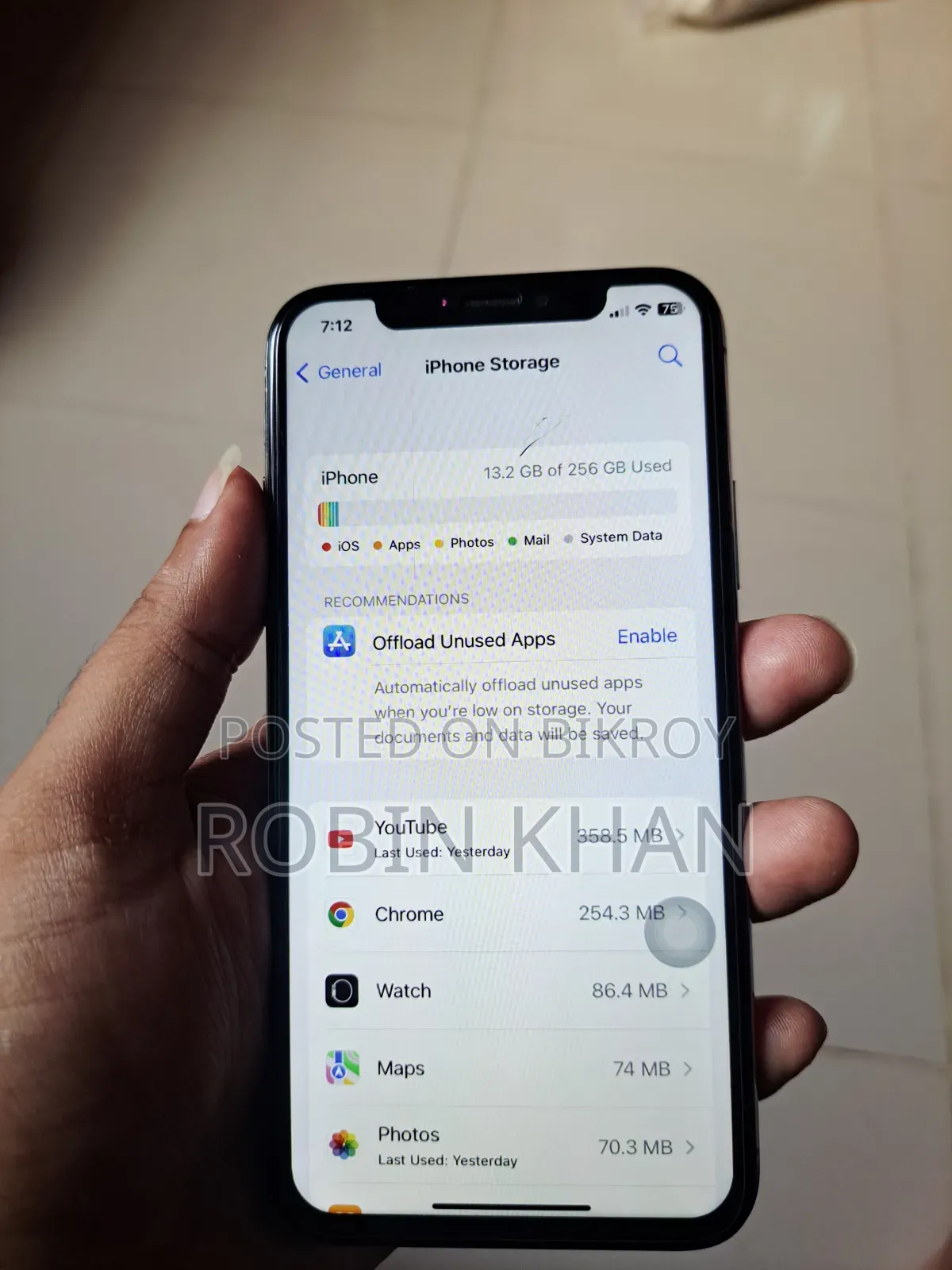 অ্যাপল আইফোন এক্স ২৫৬ জিবি হোয়াইট