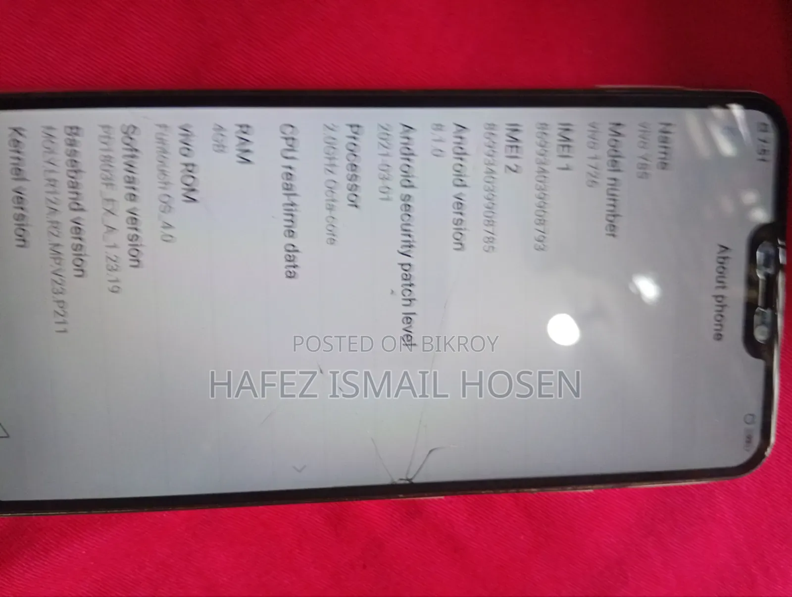 Vivo Y17 64 GB Gold