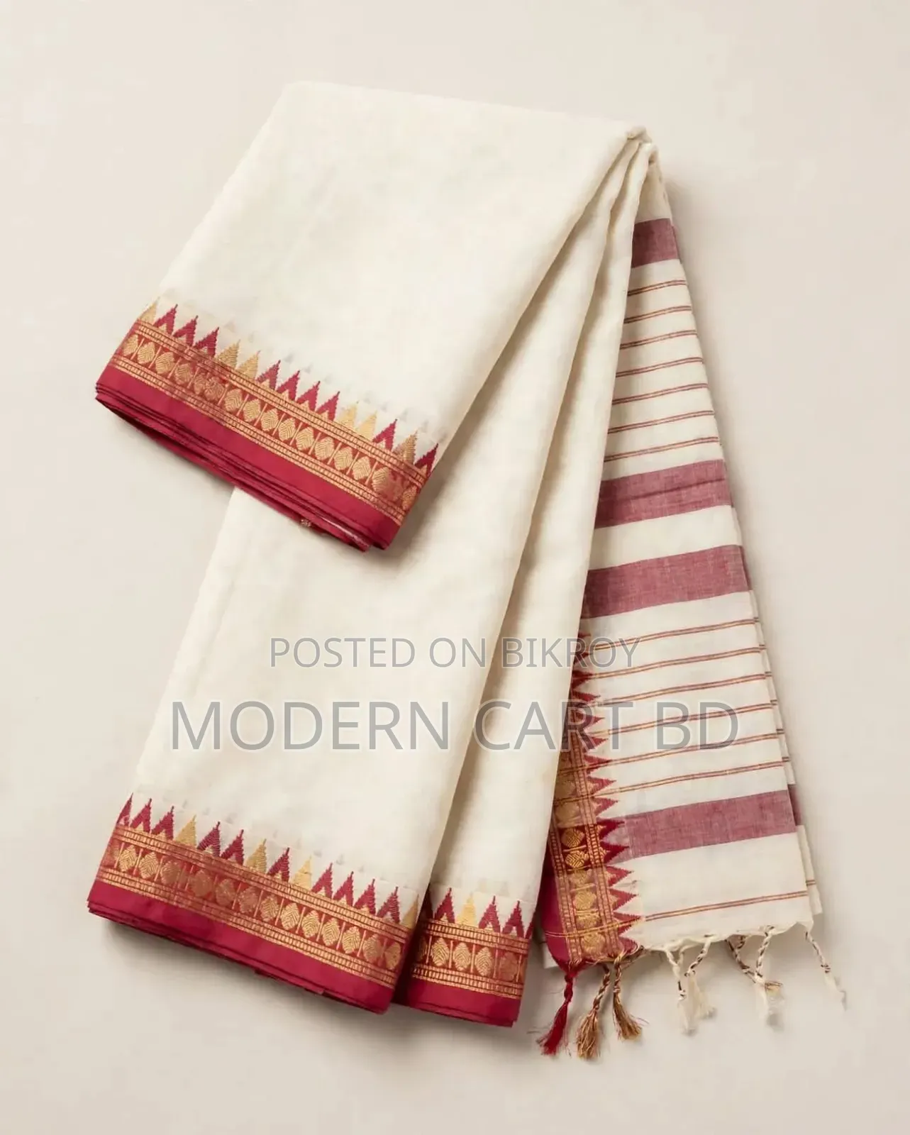 Afsan Print Saree With Blouse Piece