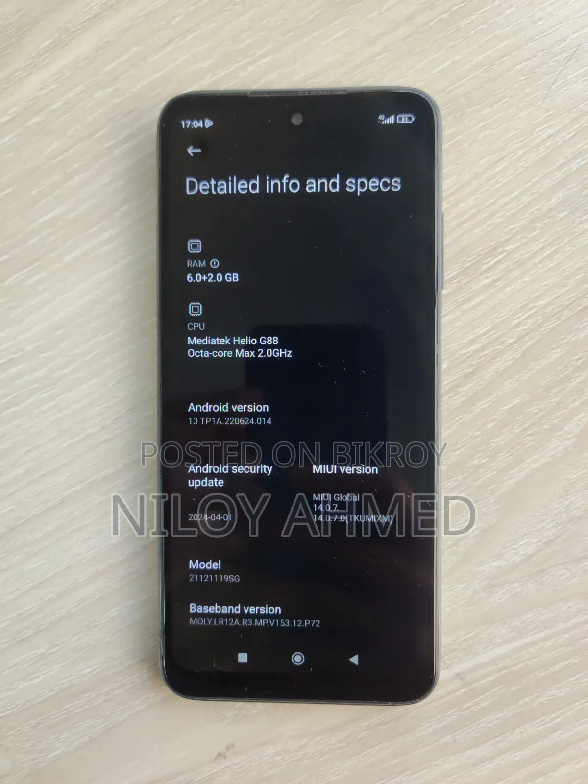 Xiaomi Redmi 10 128 GB Gray
