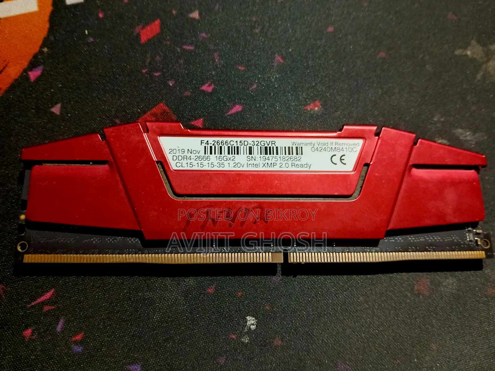 G.Skill Ripjaws v 16GB DDR4 2666MHz Desktop RAM
